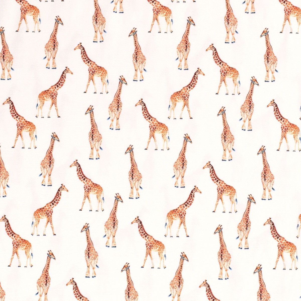 Jersey Giraffen auf Cremeweiß Digital