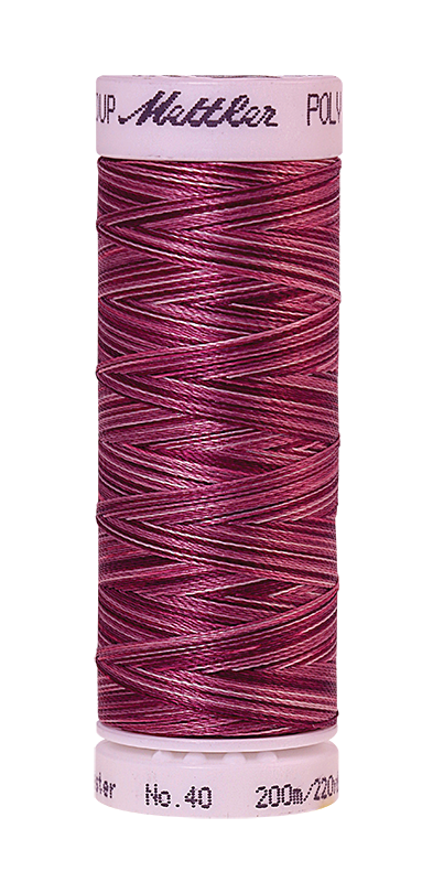Amann Stickgarn Poly Sheen Multi 200 Meter Cranberry Frost Farbe 9922