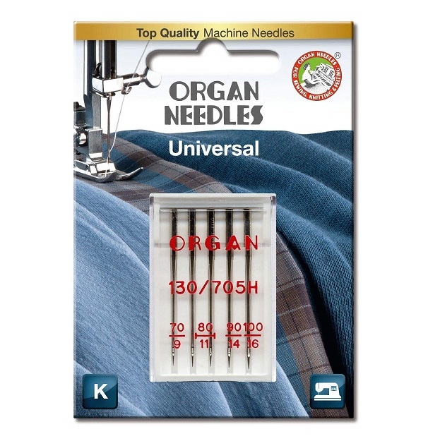 Nähmaschinennadeln ORGAN Needles 5x Universal Stärke 70-100
