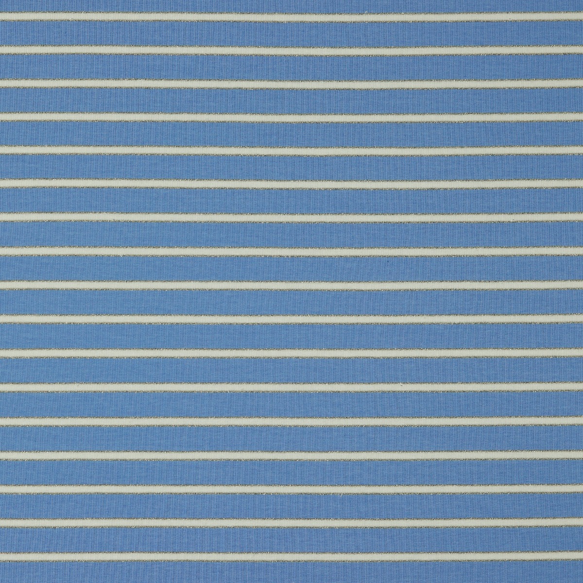Sommersweat Lurex Stripes Hellblau