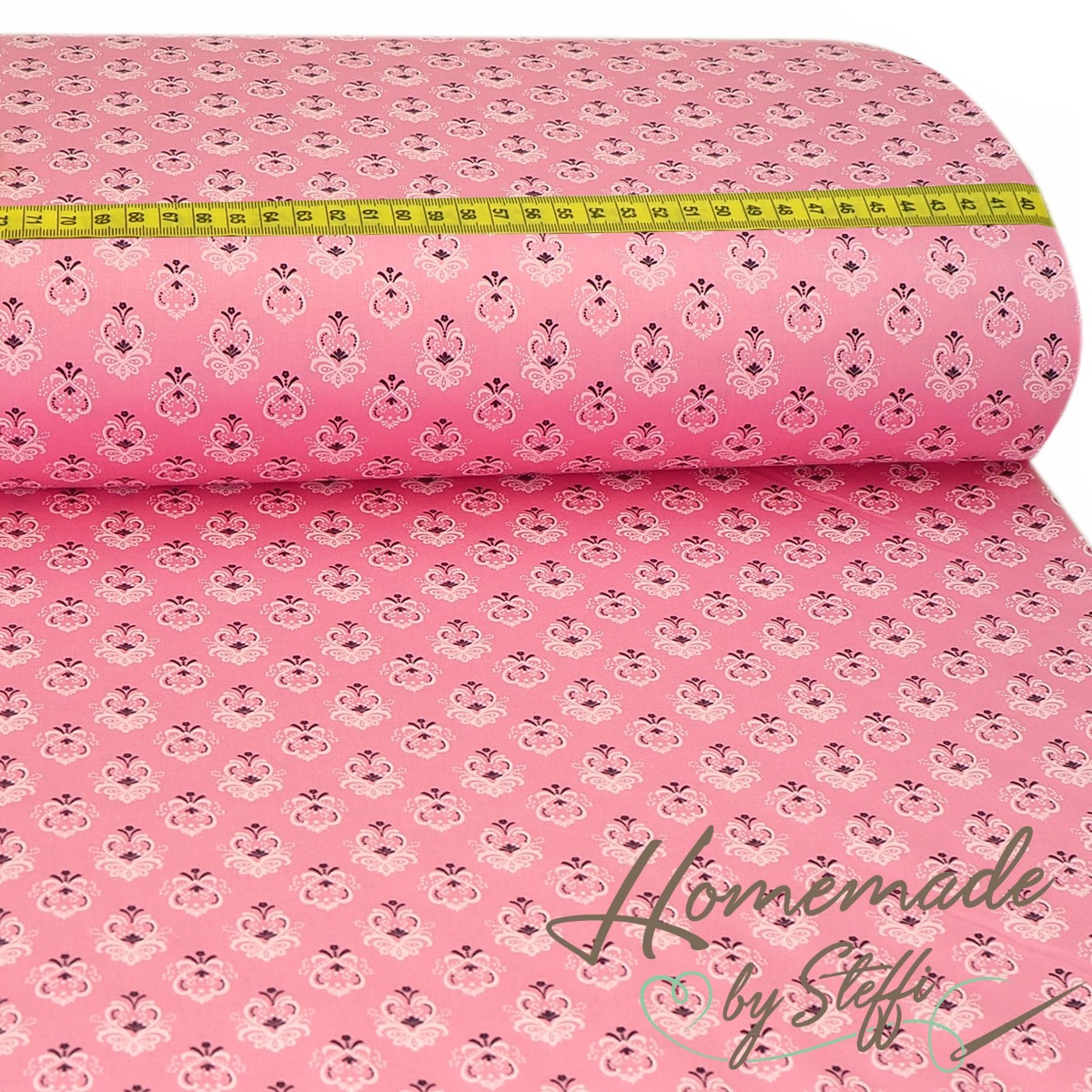 Trachtenstoff - Baumwollsatin Dirndl Design "Xenia" Pinkrosa