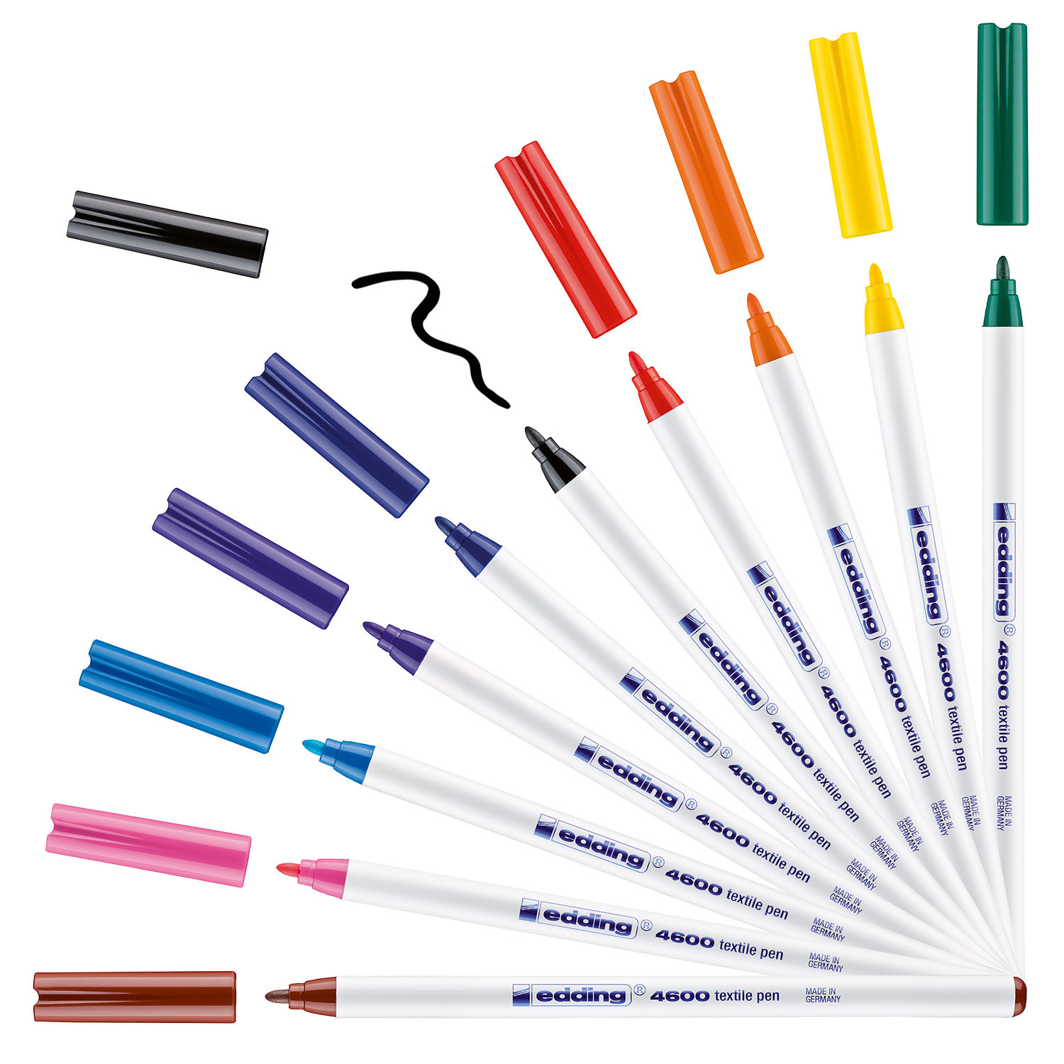 EDDING Textilstift 4600 10er Set - Basic Colours