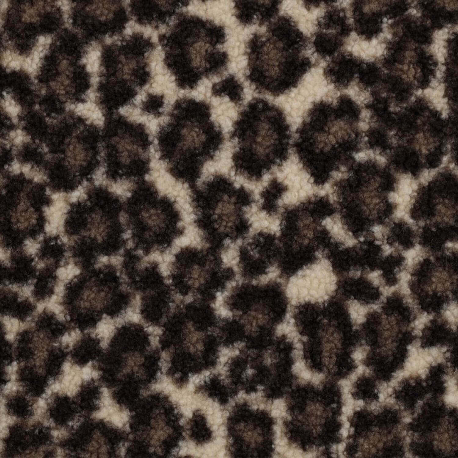 Teddyfleece - Leopardenmuster Braun