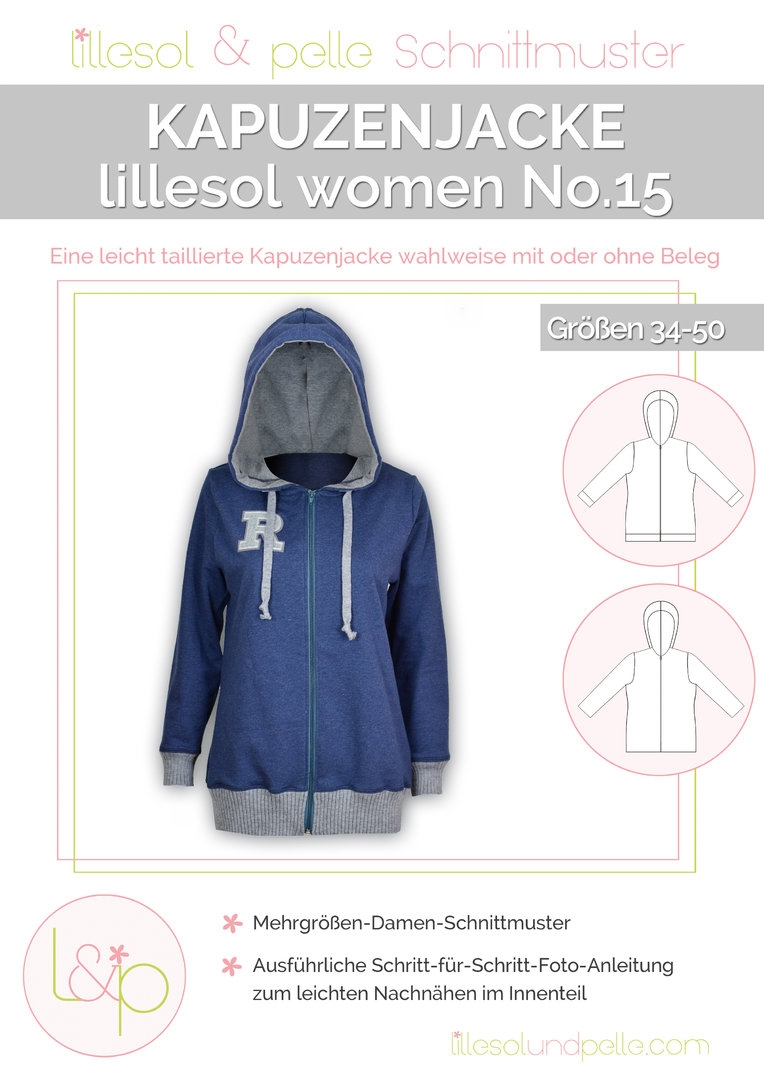 Lillesol & Pelle Papierschnittmuster Women Kapuzenjacke Gr. 34 - 50
