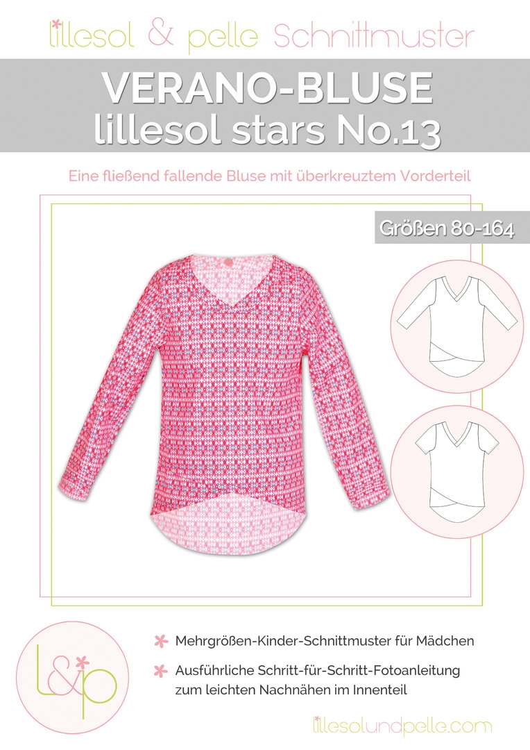 Lillesol & Pelle Papierschnittmuster Star Verano-Bluse Gr. 80 - 164
