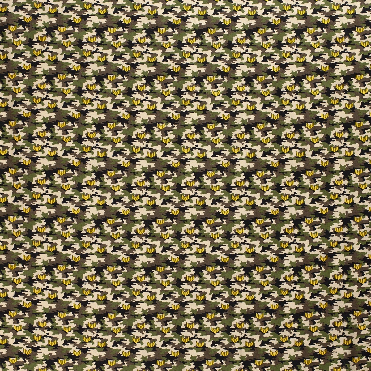 Baumwolle Camouflage mit Abzeichen Khaki