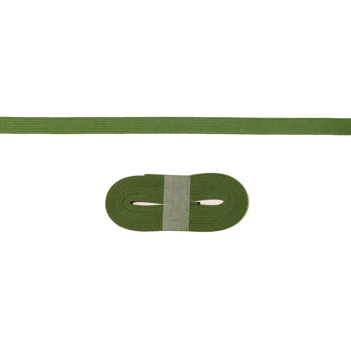 Gummiband - Gummilitze 10 mm Waldgrün 1 Stk. = 2 Meter