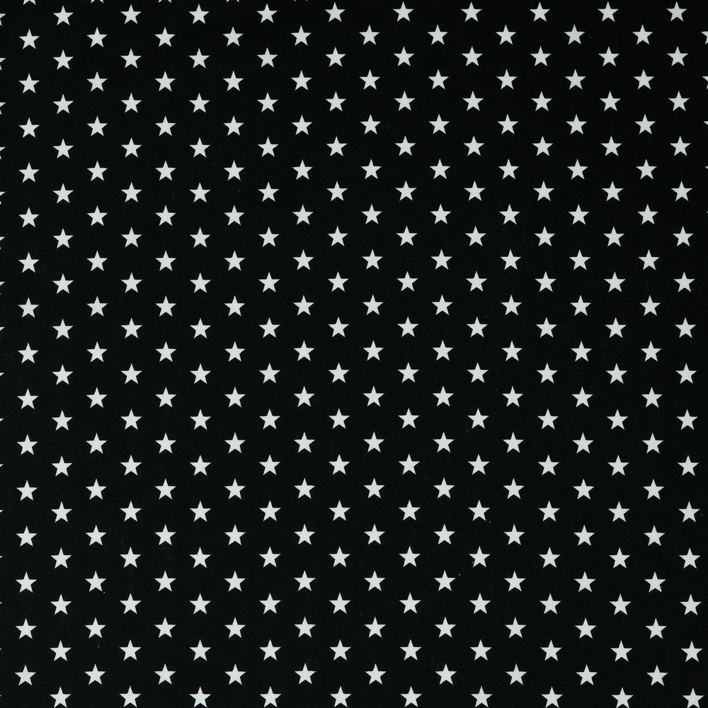 Baumwolle Standard Serie Sterne Mini Schwarz
