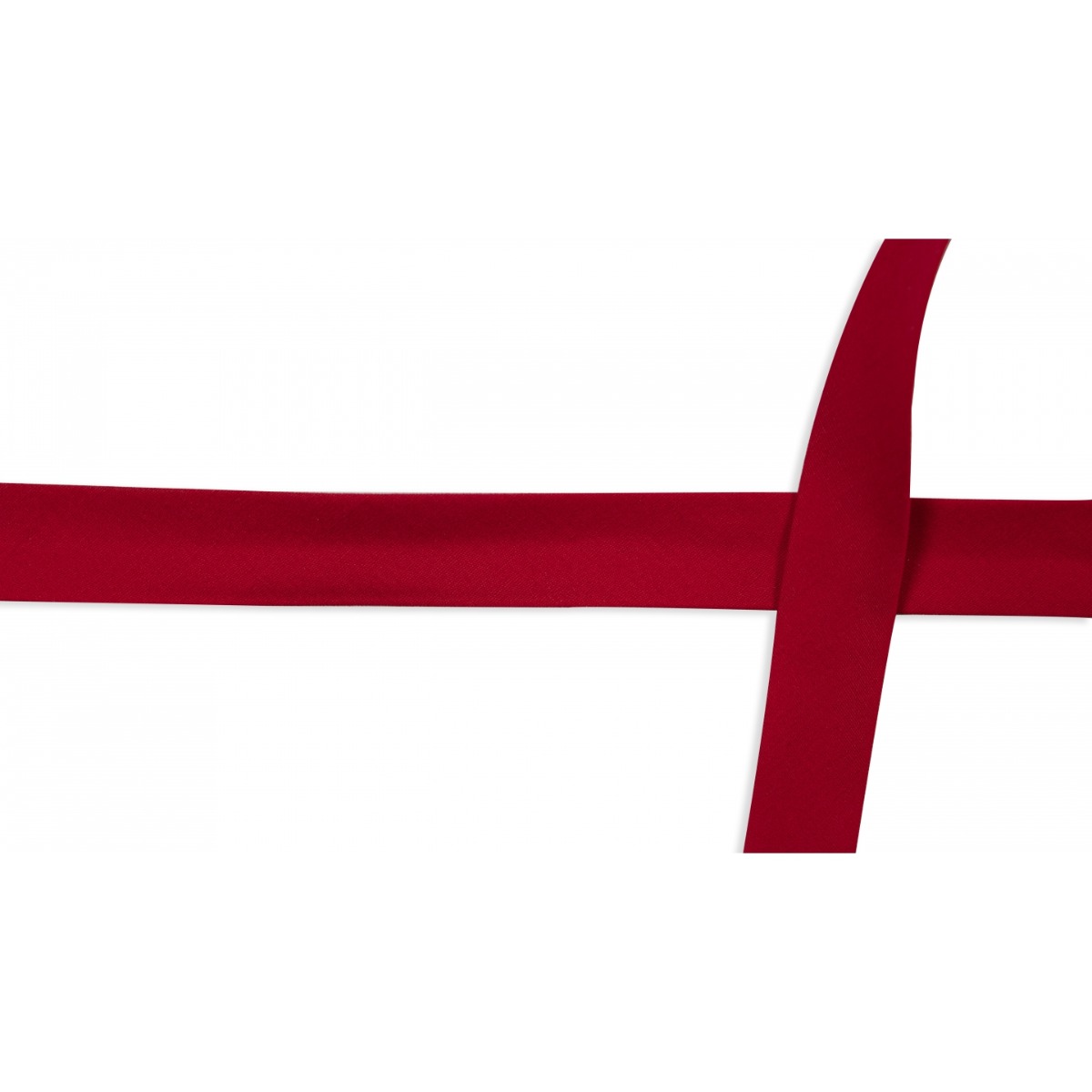 Schrägband Baumwolle 20 mm Uni Rot