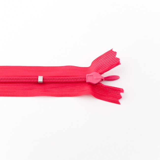 Reißverschluss Nahtverdeckt 25 cm Uni Pink