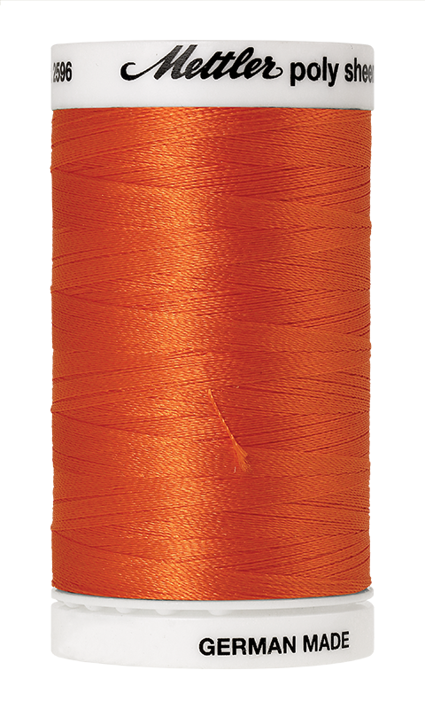 Amann Stickgarn Poly Sheen 800 Meter Tangerine Farbe 1300