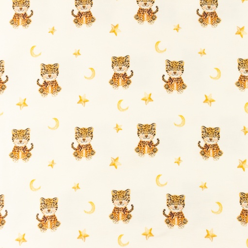 Jersey Kleiner Tiger Mond & Sterne auf Creme Digital