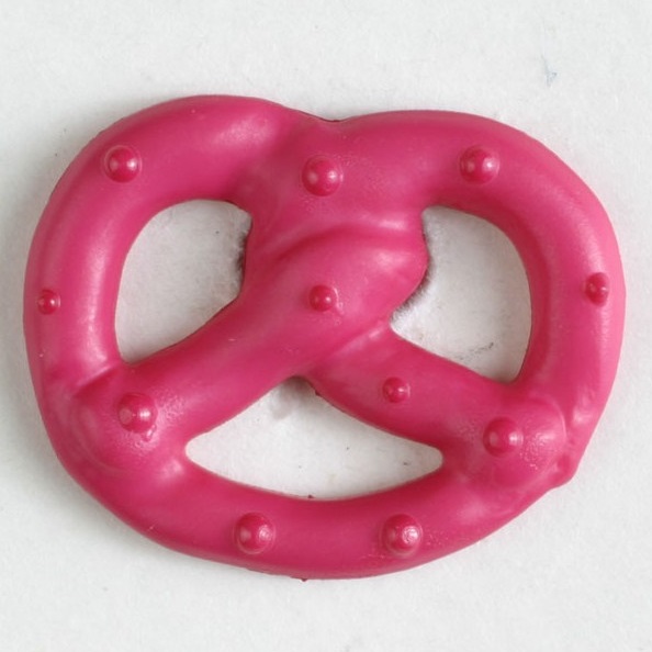 Knopf mit Öse Breze Dirndl 20 mm Pink 1 Stück