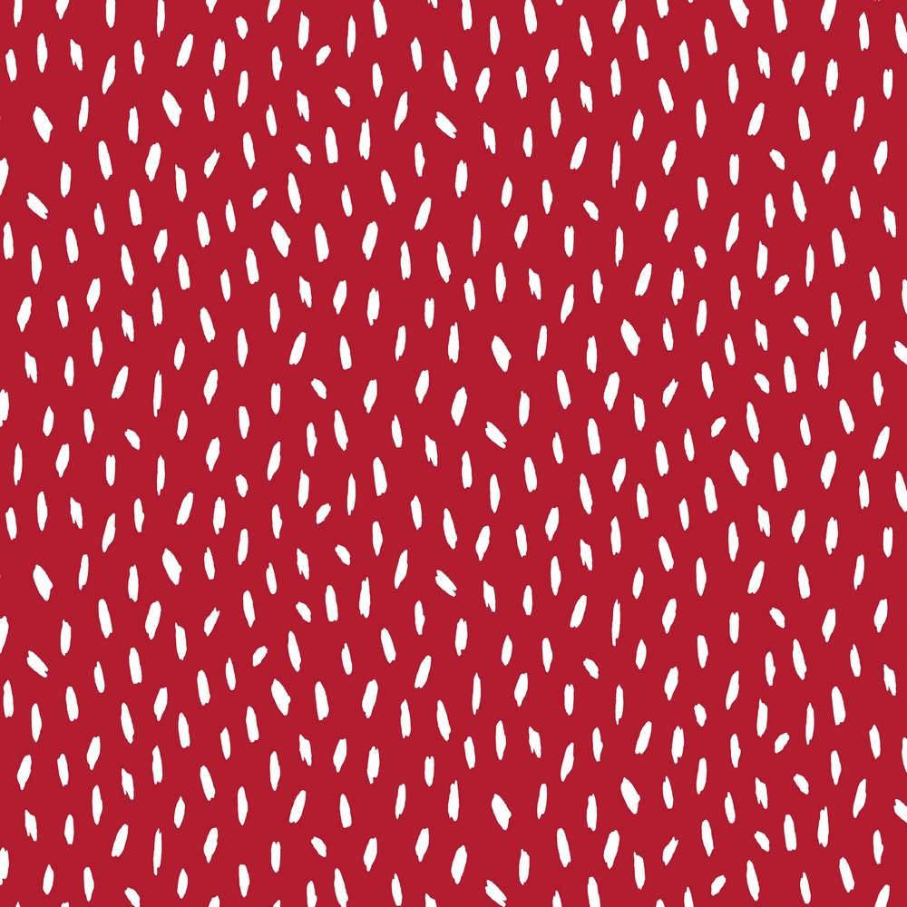 Baumwolle Brush Stripes auf Rot