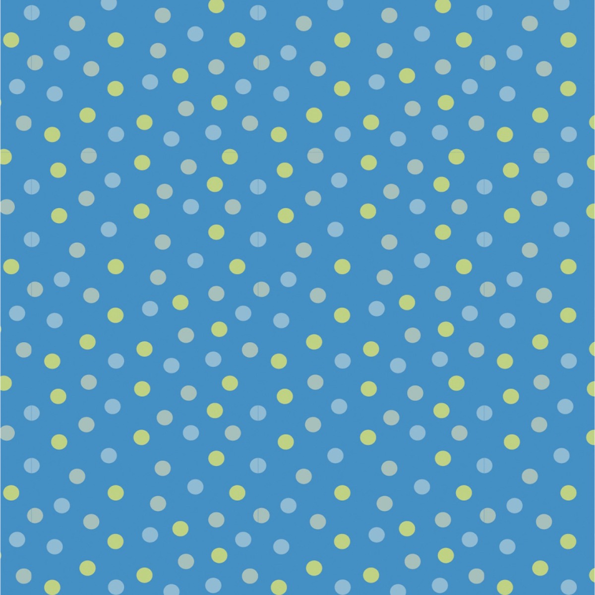Jersey Bunte Dots auf Eisblau 