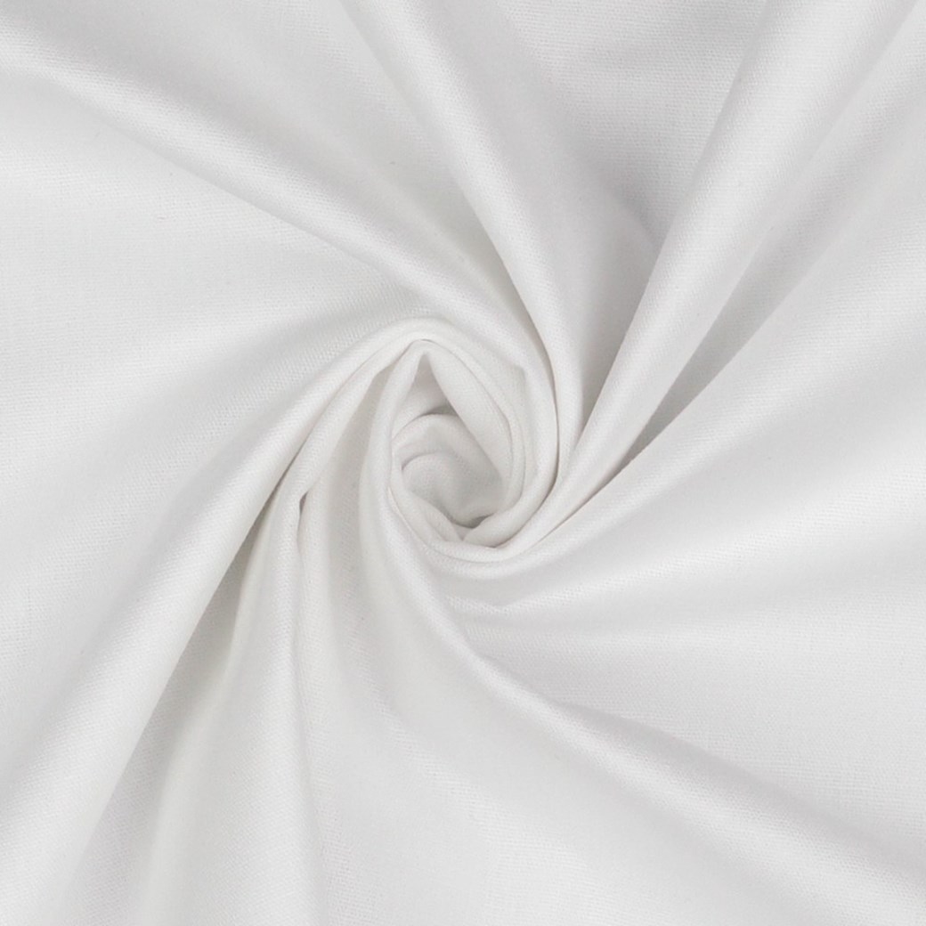 Baumwolle Uni High Quality White