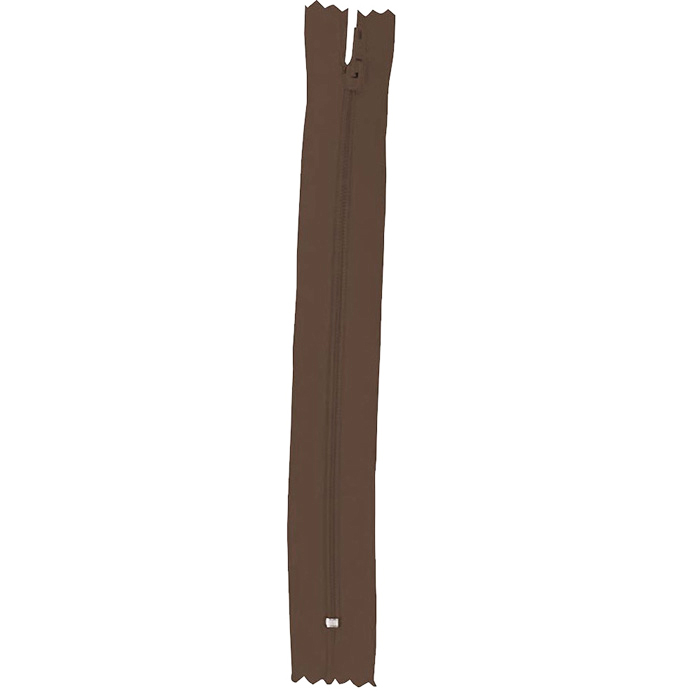 Reißverschluss Unteilbar 35 cm Hellschokobraun