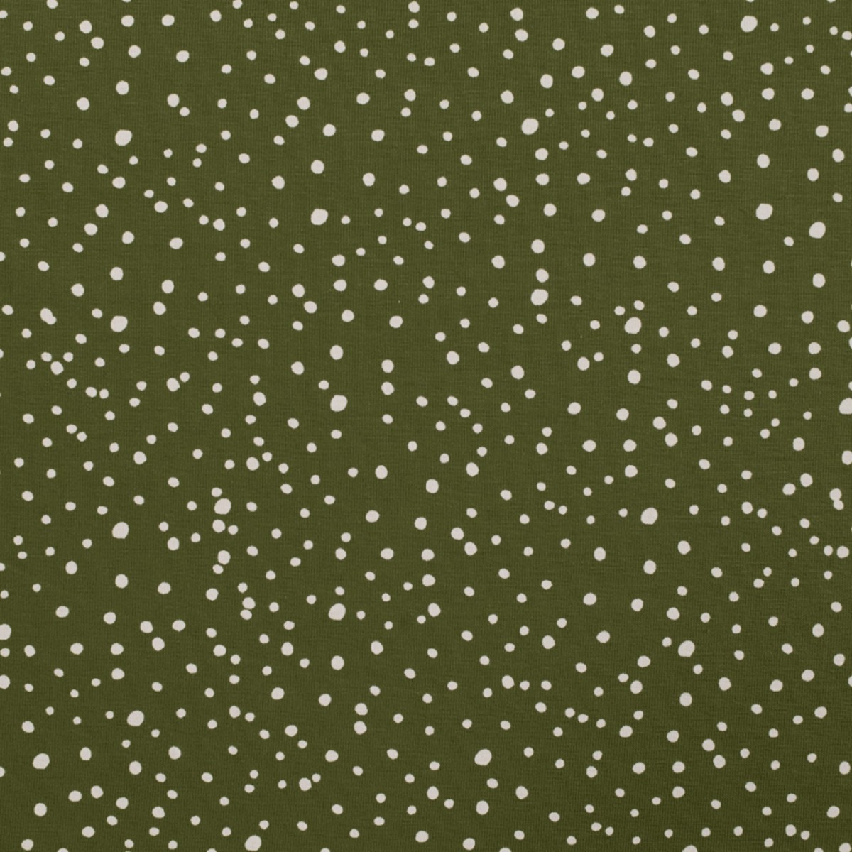 Jersey Minimal Dots auf Armygrün