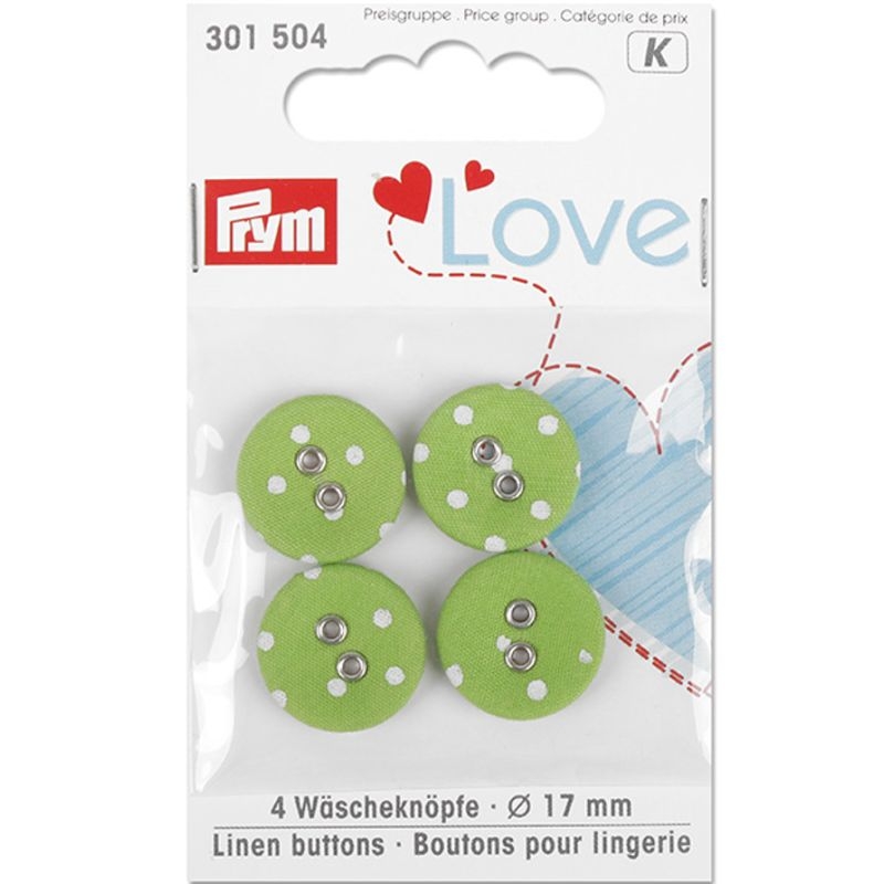 Wäscheknöpfe Prym Love Grün