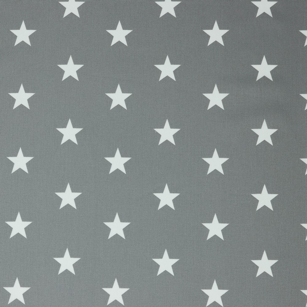 Baumwolle Standard Serie Sterne XL Grau