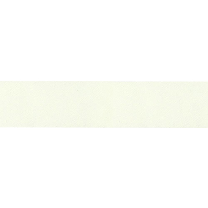 Schrägband Baumwolle dehnbar 18 mm Uni Weiß