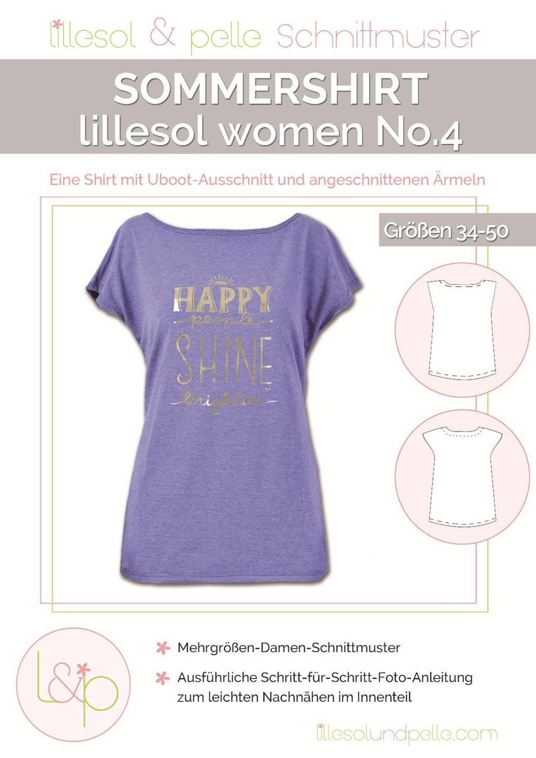 Lillesol & Pelle Papierschnittmuster Women Sommershirt Gr. 34 - 50