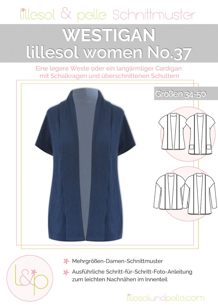 Lillesol & Pelle Papierschnittmuster Women Westigan Gr. 34 - 50