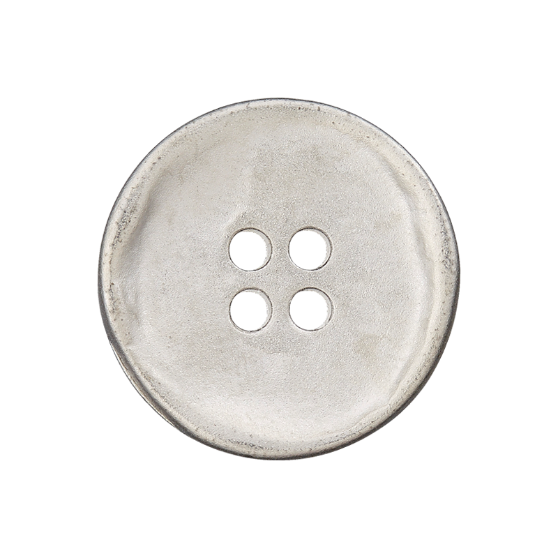Union Knopf by Prym Metallknopf 4-Loch Geschmiedet 25 mm Silber