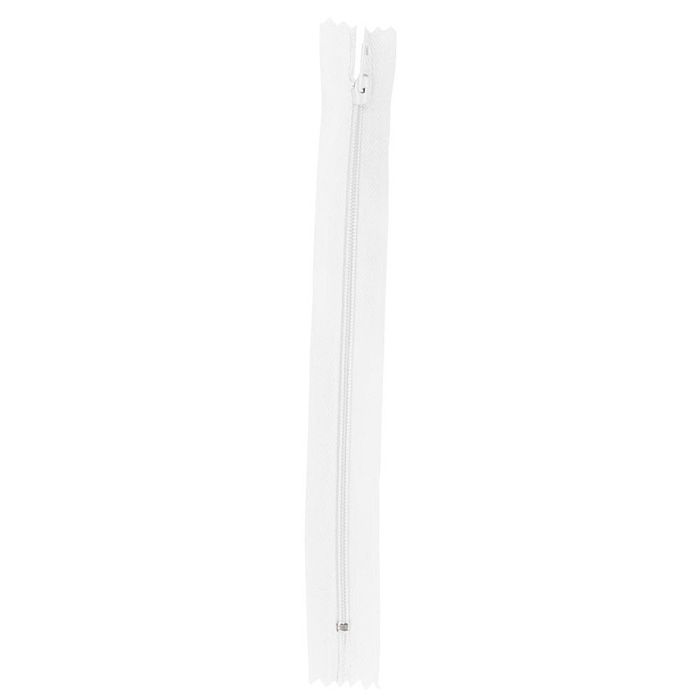 Reißverschluss Unteilbar 30 cm Weiß