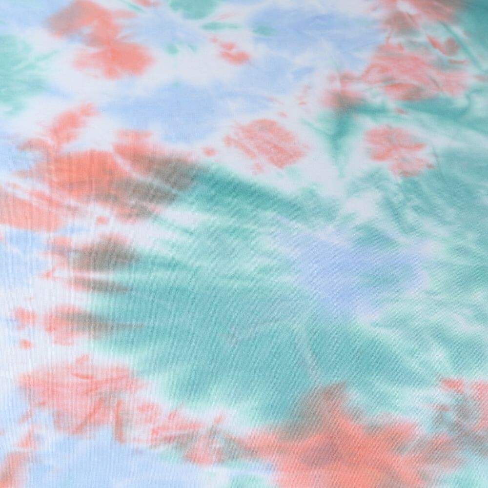 Sommersweat French Terry Tie-Dye Pastell