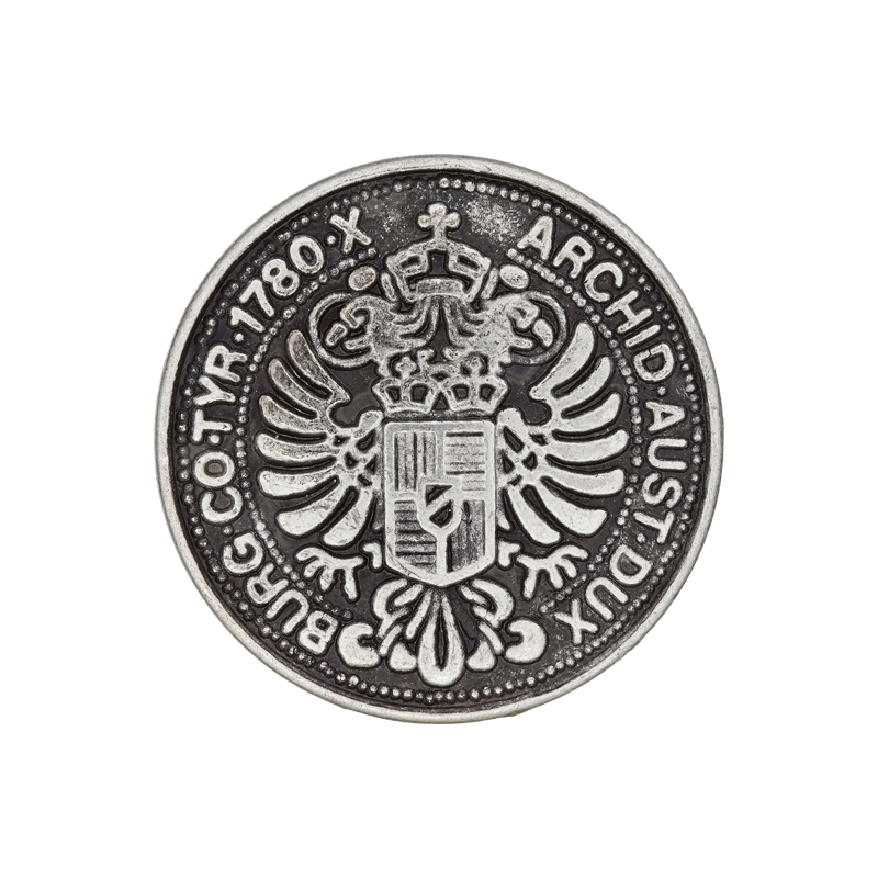 Union Knopf by Prym Metallknopf mit Öse 20 mm Wappen Silber