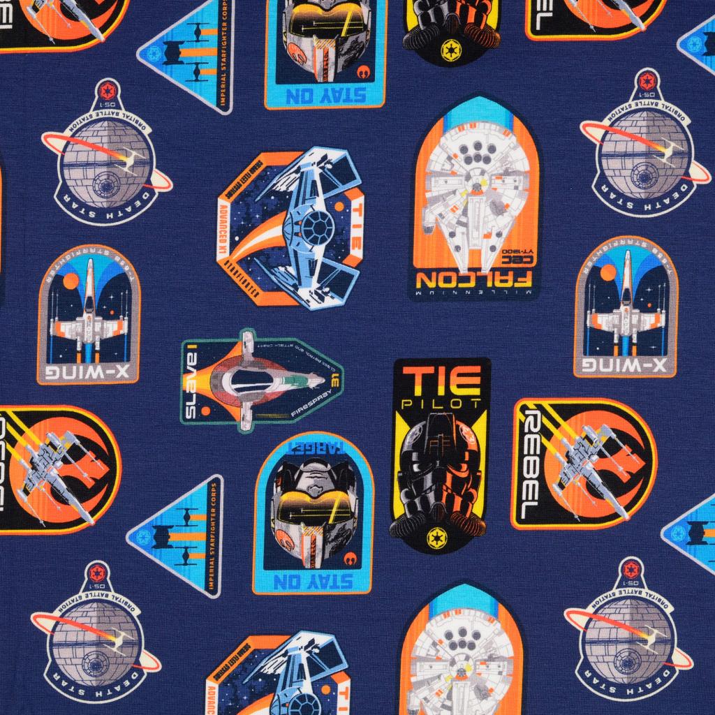 Jersey Star Wars Embleme auf Dunkelblau Digital LIZENZ