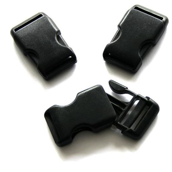 Nähzubehör - Steckschnallen aus Kunststoff: Gurtversteller 25mm