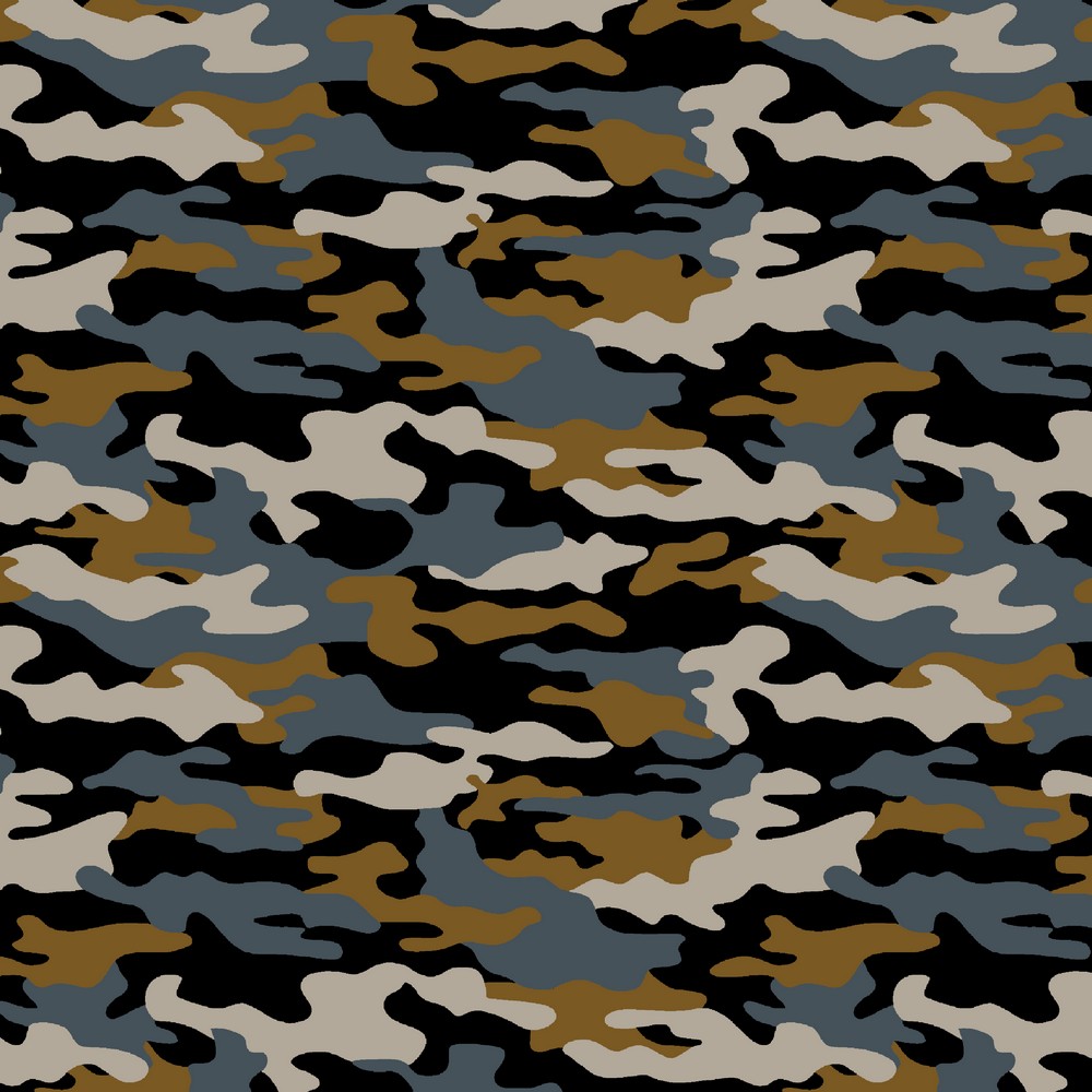 Baumwolle Camouflage Hellgrau/Khaki