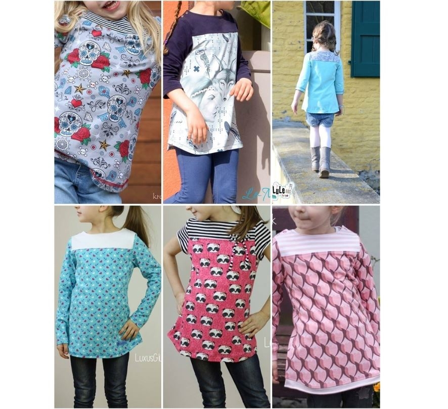 Lillesol & Pelle Papierschnittmuster Basic Frühlingskombi Kleid + Shirt Gr. 80 - 164
