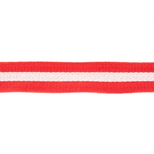 Gurtband Streifen 4 cm Rot