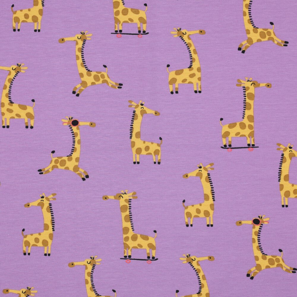 Jersey Coole Giraffen auf Flieder