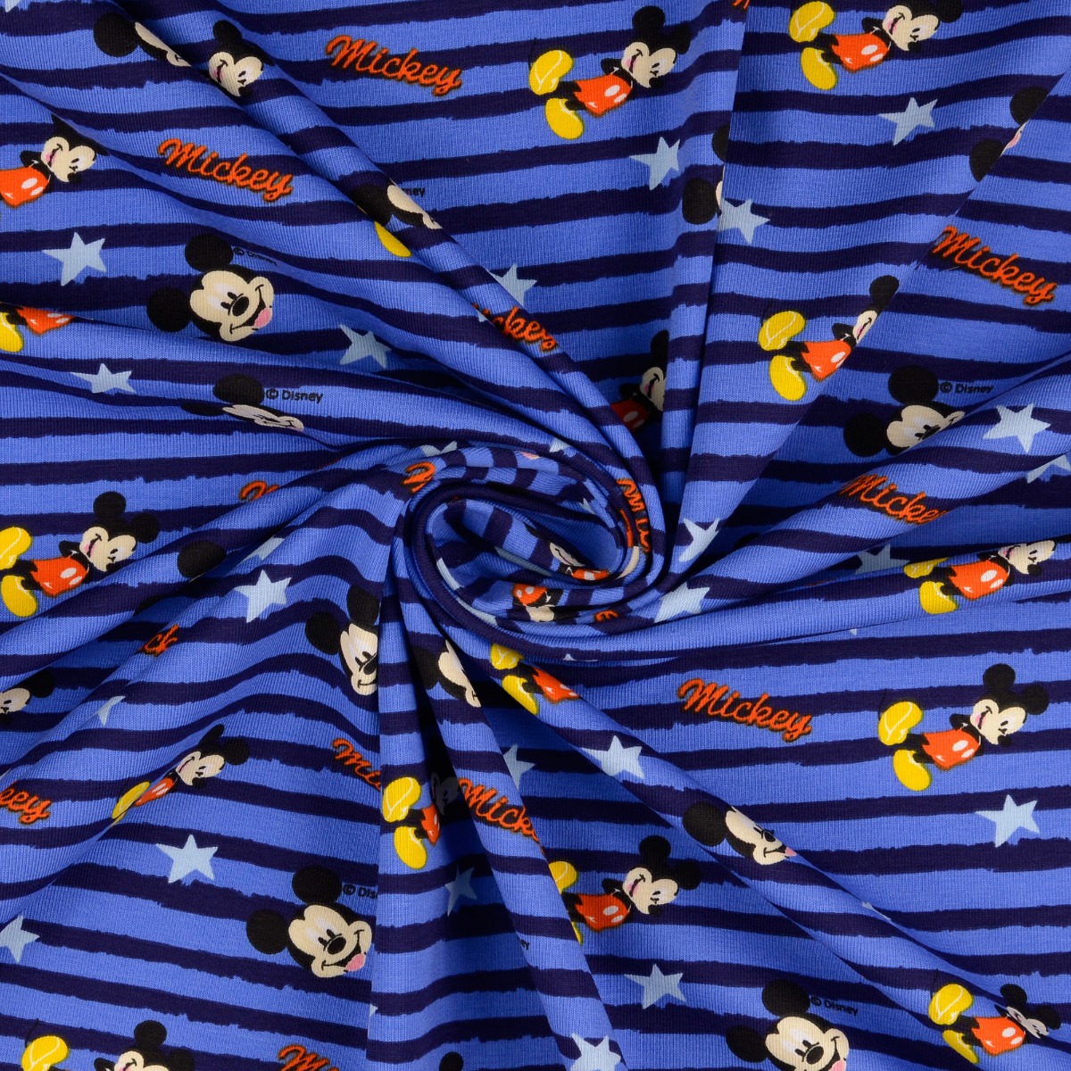 Jersey Mickey Mouse auf Blauen Streifen Digital