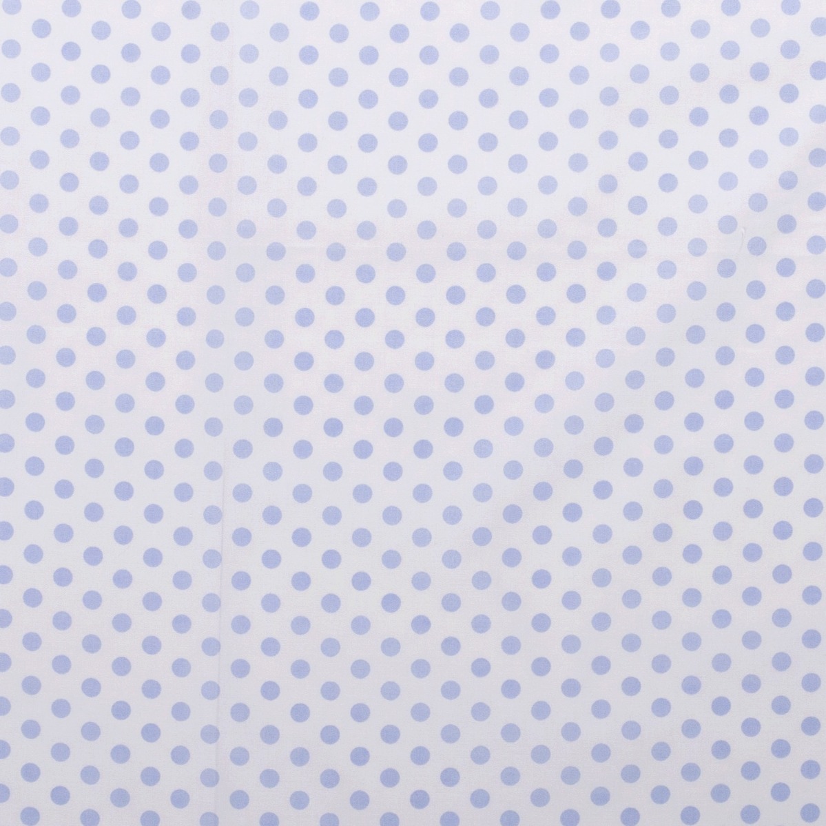Baumwolle Punkte Standard Weiß/Hellblau