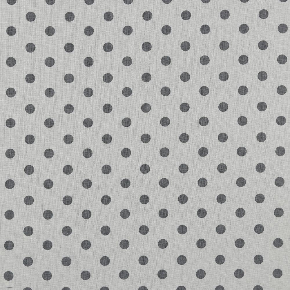 Baumwolle Standard Serie Punkte XL Weiß/Grau