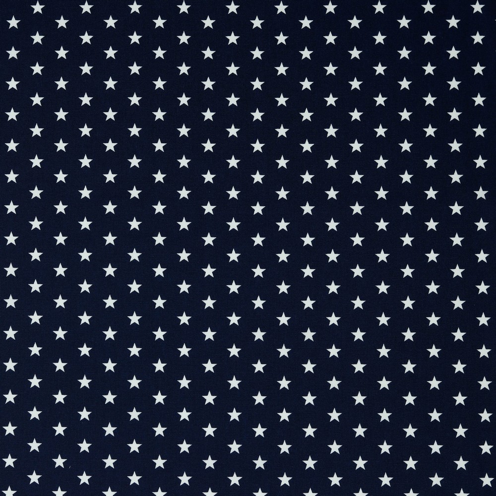 Baumwolle Standard Serie Sterne Mini Dunkelblau