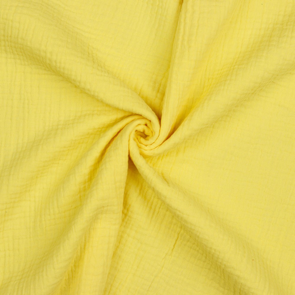 Musselin Uni Soft Yellow