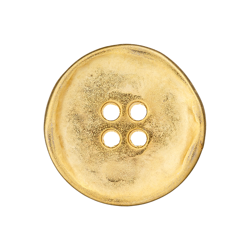 Union Knopf by Prym Metallknopf 4-Loch Geschmiedet 25 mm Gold