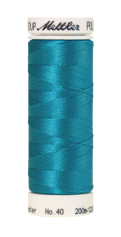 Amann Stickgarn Poly Sheen 200 Meter Caribbean Blue Farbe 4010