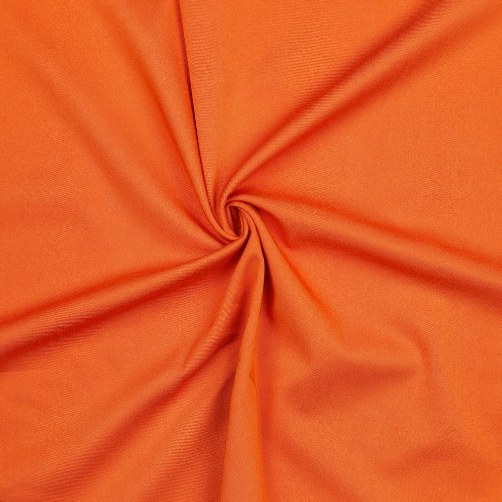 Dehnbare Viskose Rosella Uni Orange