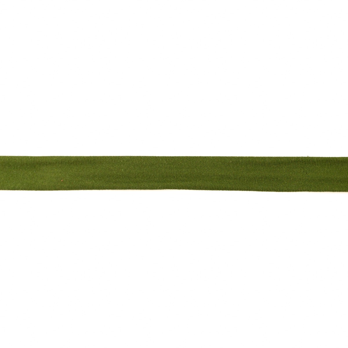 Jersey Schrägband Uni Waldgrün