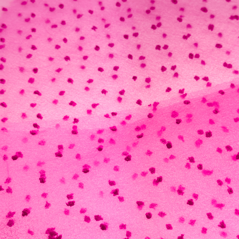 Tüll - Brauttüll Punkte Pink