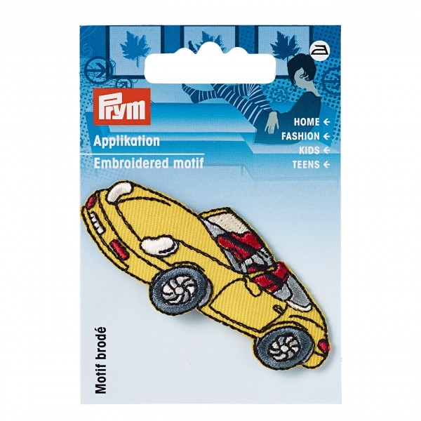 Prym Applikation "Sportwagen" Gelb