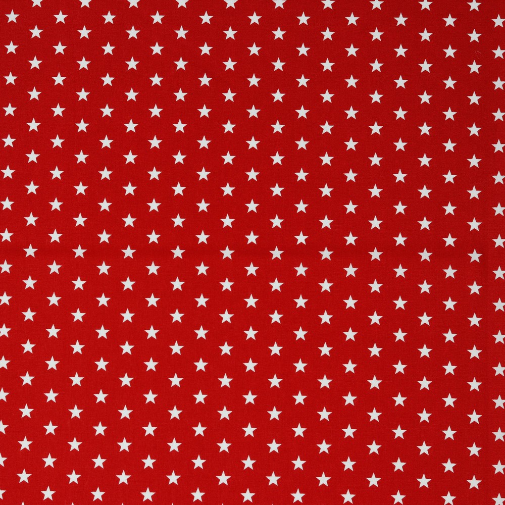 Baumwolle Standard Serie Sterne Mini Rot