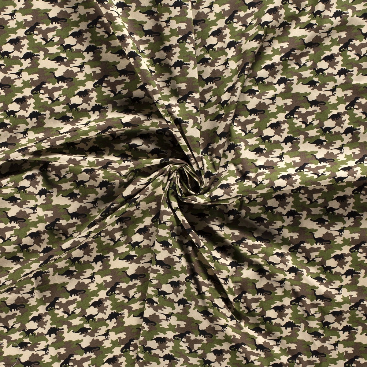 Baumwolle Dino Camouflage Khaki